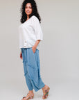 3/4 Sleeve Button Hem Top