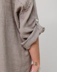 Collar Button-Accent Sides
