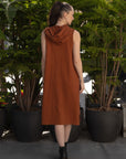 Hoody Dress in Ginger_Back