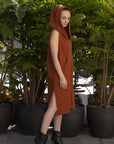 Hoody Dress in Ginger_Side