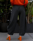 Charlee Pant in Charcoal_Back