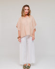 Collar Extended Sleeve Top