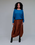 Dolman Sleeve Sweater in Teal_Front