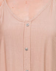 Thin Strap Button Sundress