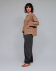 Envelope Pocket Artsy Top in Camel_Side