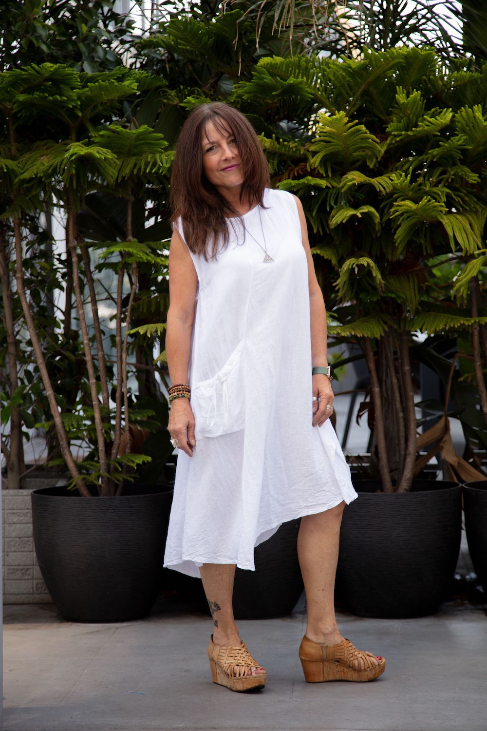 Maria Dress in white