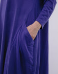 Bubble 2-Pocket Dress in Purple_Pocket Detail