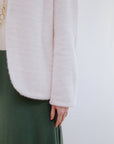 Saga Open Jacket in Ivory Sleeve Detail
