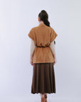 Velted Vest in Ginger_Back