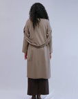 Loop Scarf Jacket in Taupe_Back