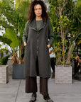 Hoody Dress in Charcoal_Front