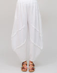 Waffle Weave Genie Pants WHite Front