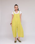 Adjustable Strap Pantsuit Moss Front