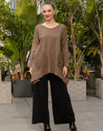 Faye Top in Taupe_Front