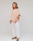 Collar Extended Sleeve Top Side