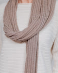 Ribbed Knit Scarf