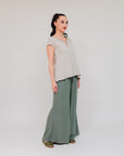 Cap Sleeve Henley Top