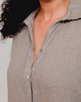 Collar Button-Accent Sides