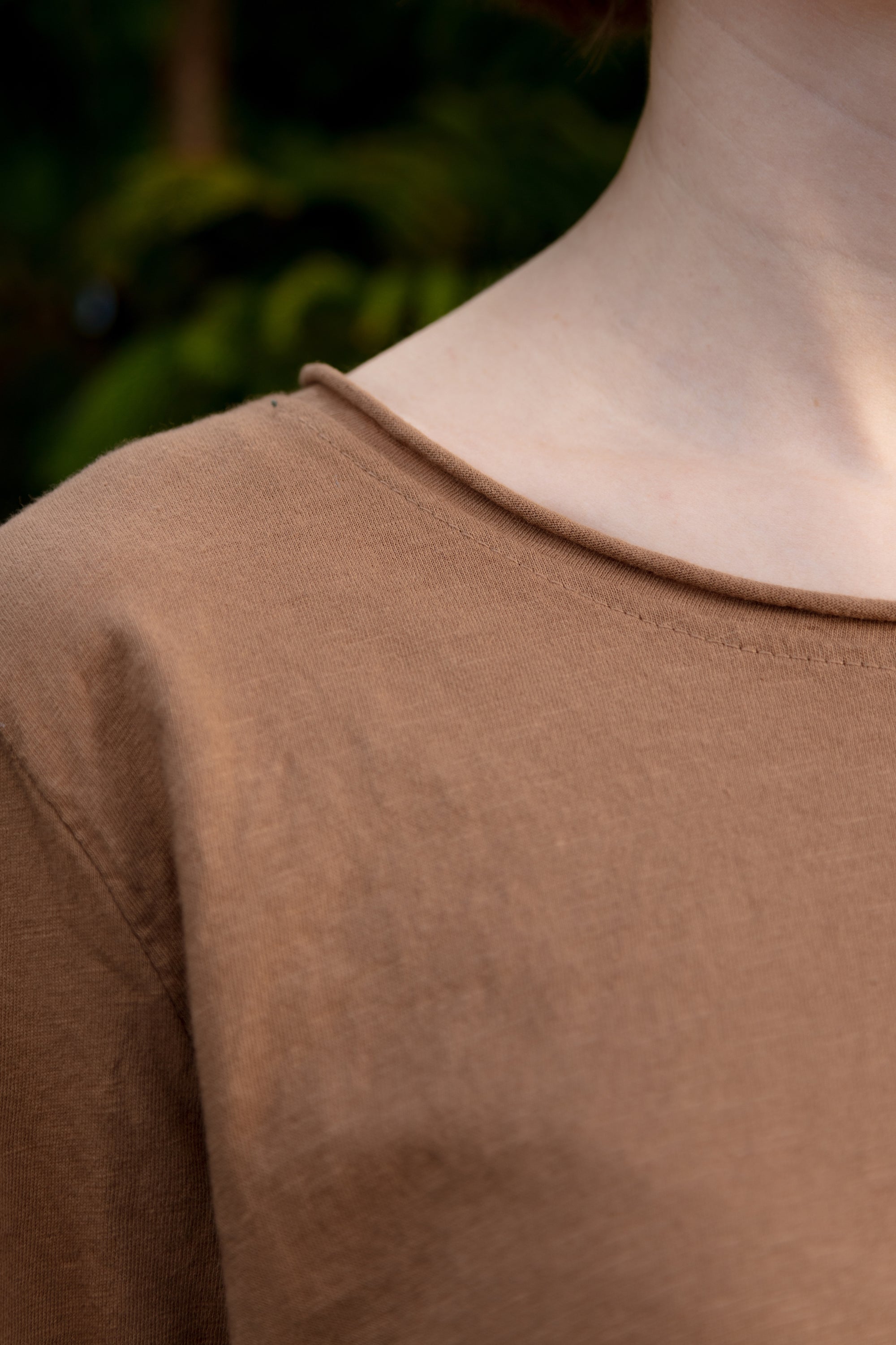 Monday Long Sleeve Top neckline detail 