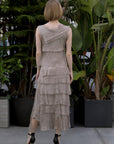 Ashton Frayed Maxi Dress back view 