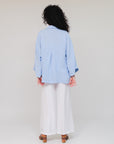 Button Up Pleat Back