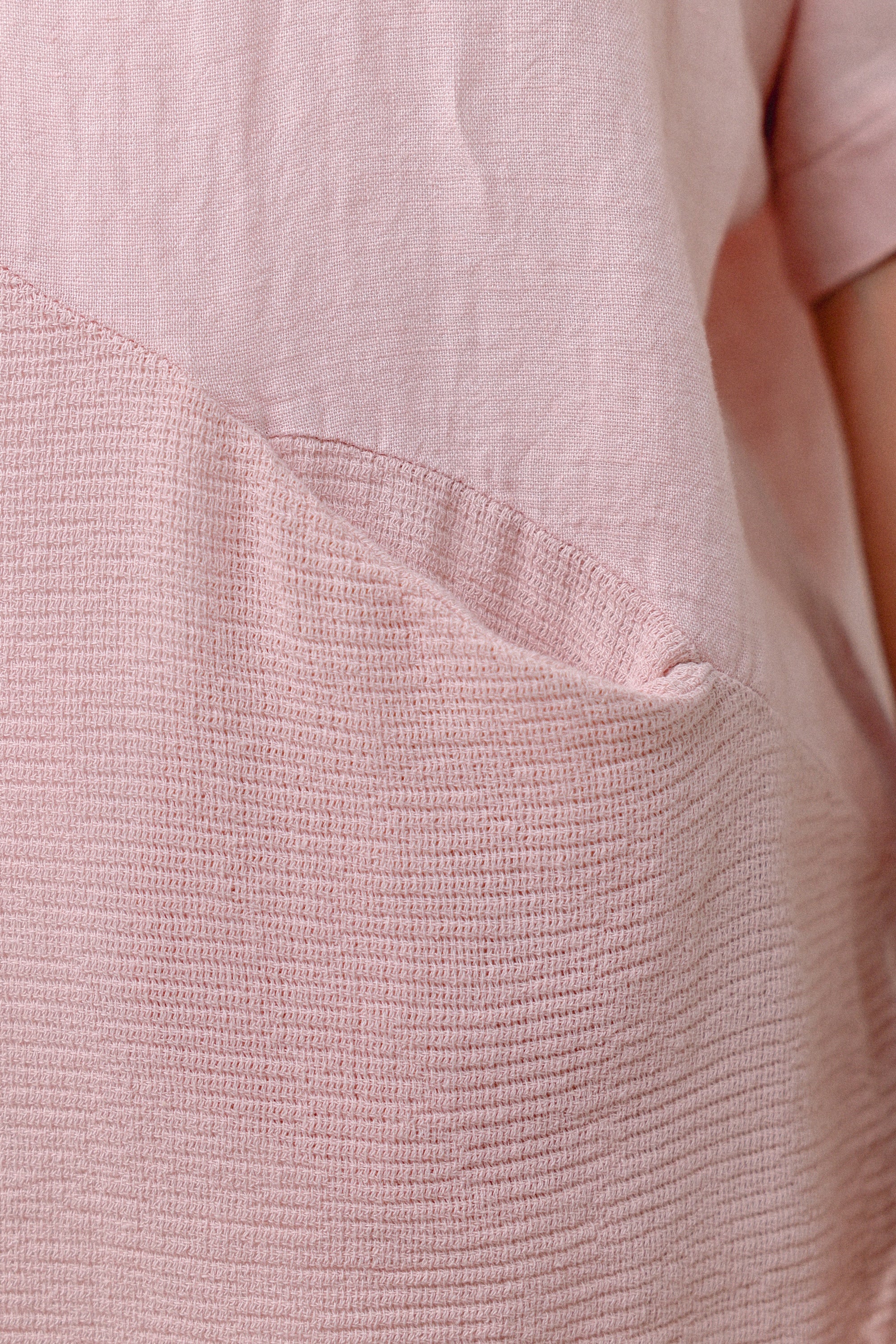 Frayed Neckline Assymetrical Top