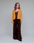 Slit Pockets Wide Leg Pants in Coco_Front