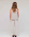 3-Button Dune Stripe Top