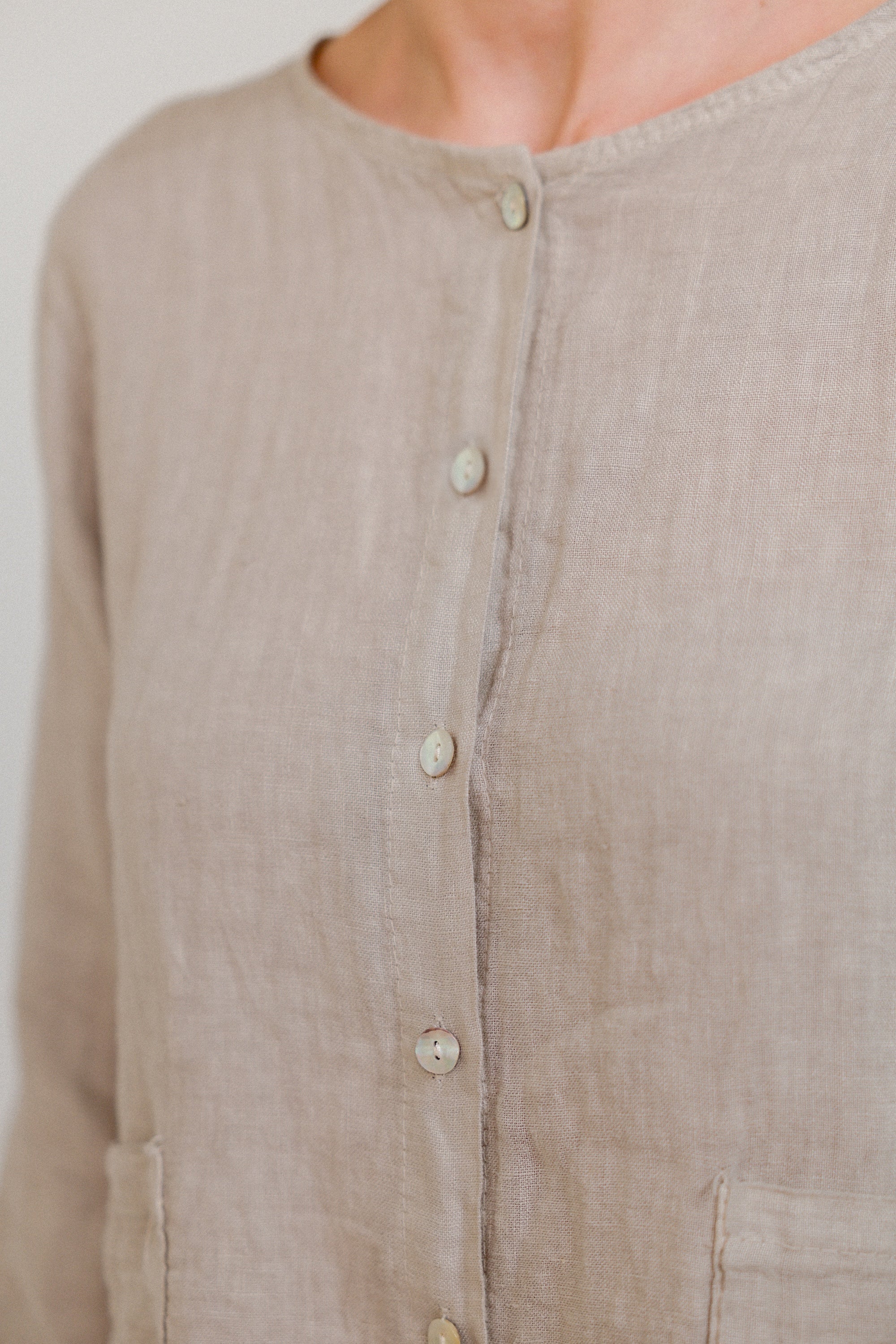 2-Pocket Top in 3/4 Sleeve