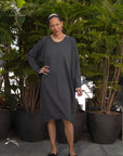 Chelsee Dress in charcoal 