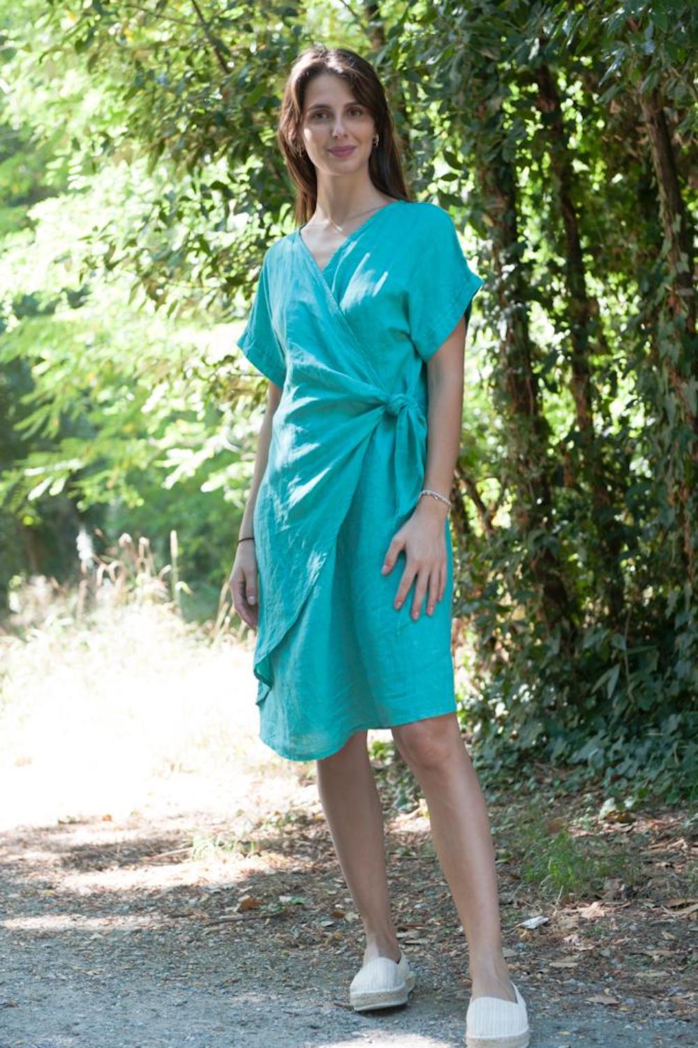 Victoria Dress in seagreen