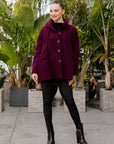 Swift Coat in plum 