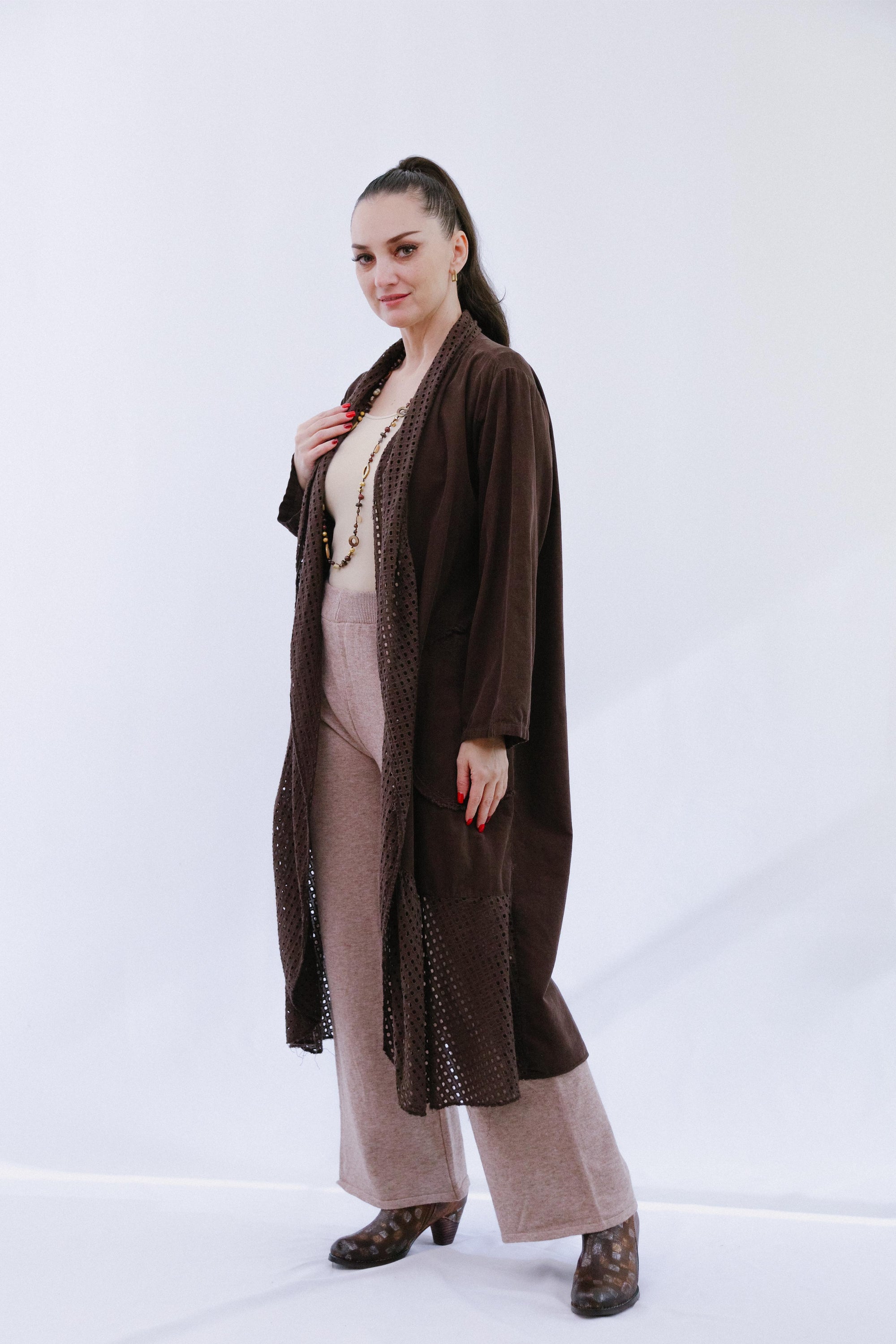 Lace Trim Long Coco_Side