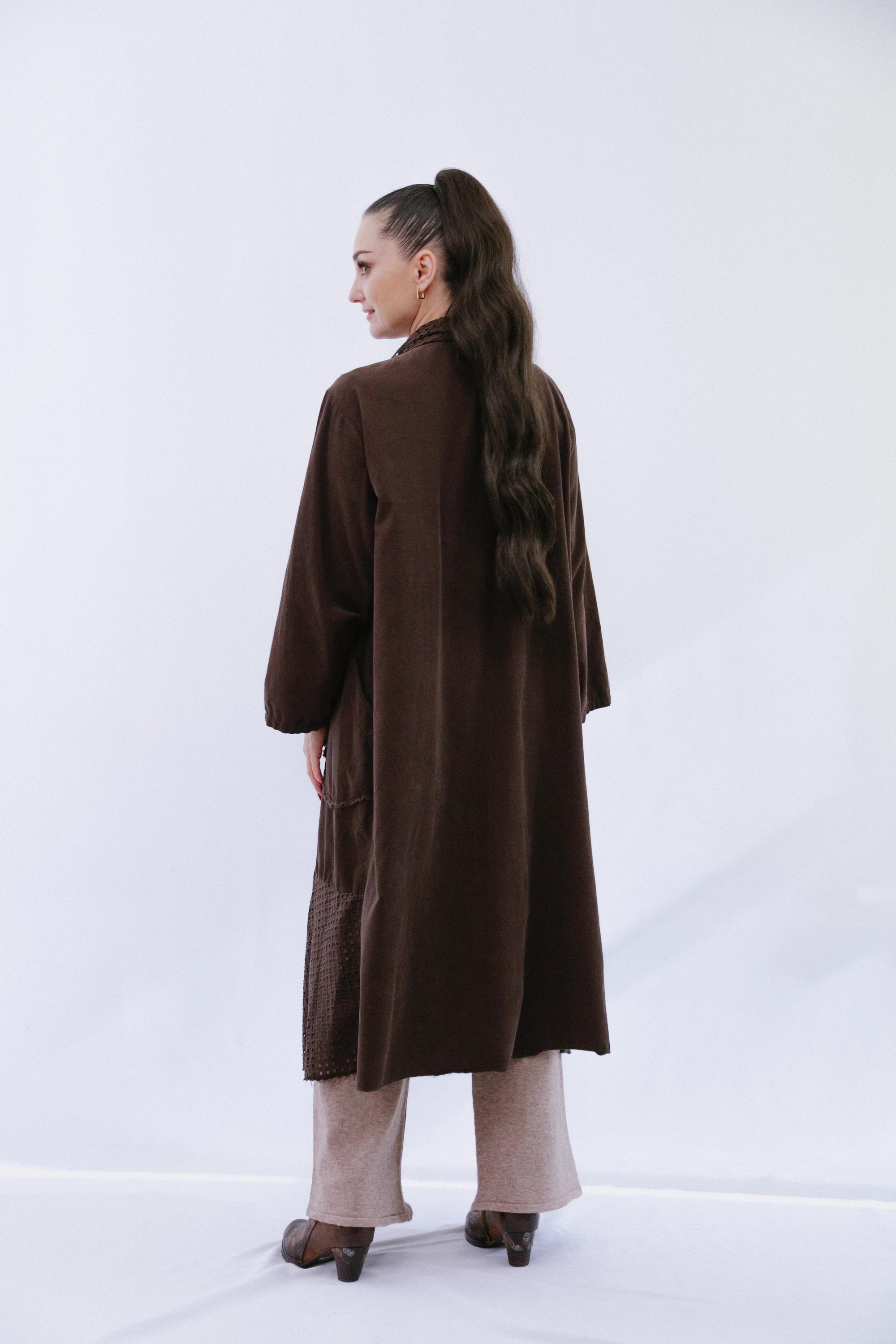 Lace Trim Long Coco_Back