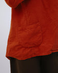 Wide Collar Jacket in Terra_Pocket Detail