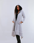 Zip Long Coat in Heater_Front