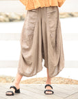 Dalia Skirt Pants in taupe