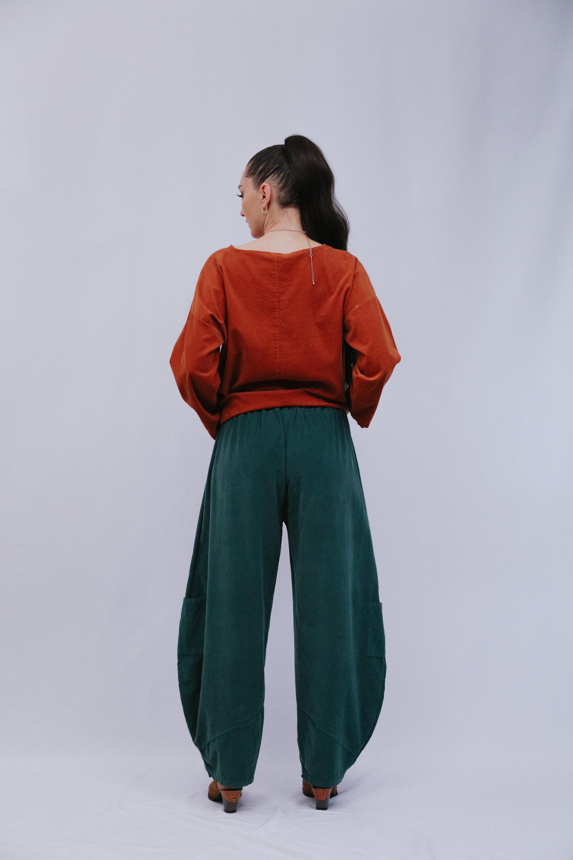 Charlee Pant in Teal_Back