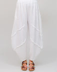 Waffle Weave Genie Pants WHite Front