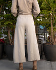 Wide Leg Pants in Taupe_Back
