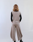Saga Genie Pants in Sand Back View