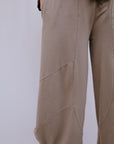 Saga Genie Pants in Sand Front Detail