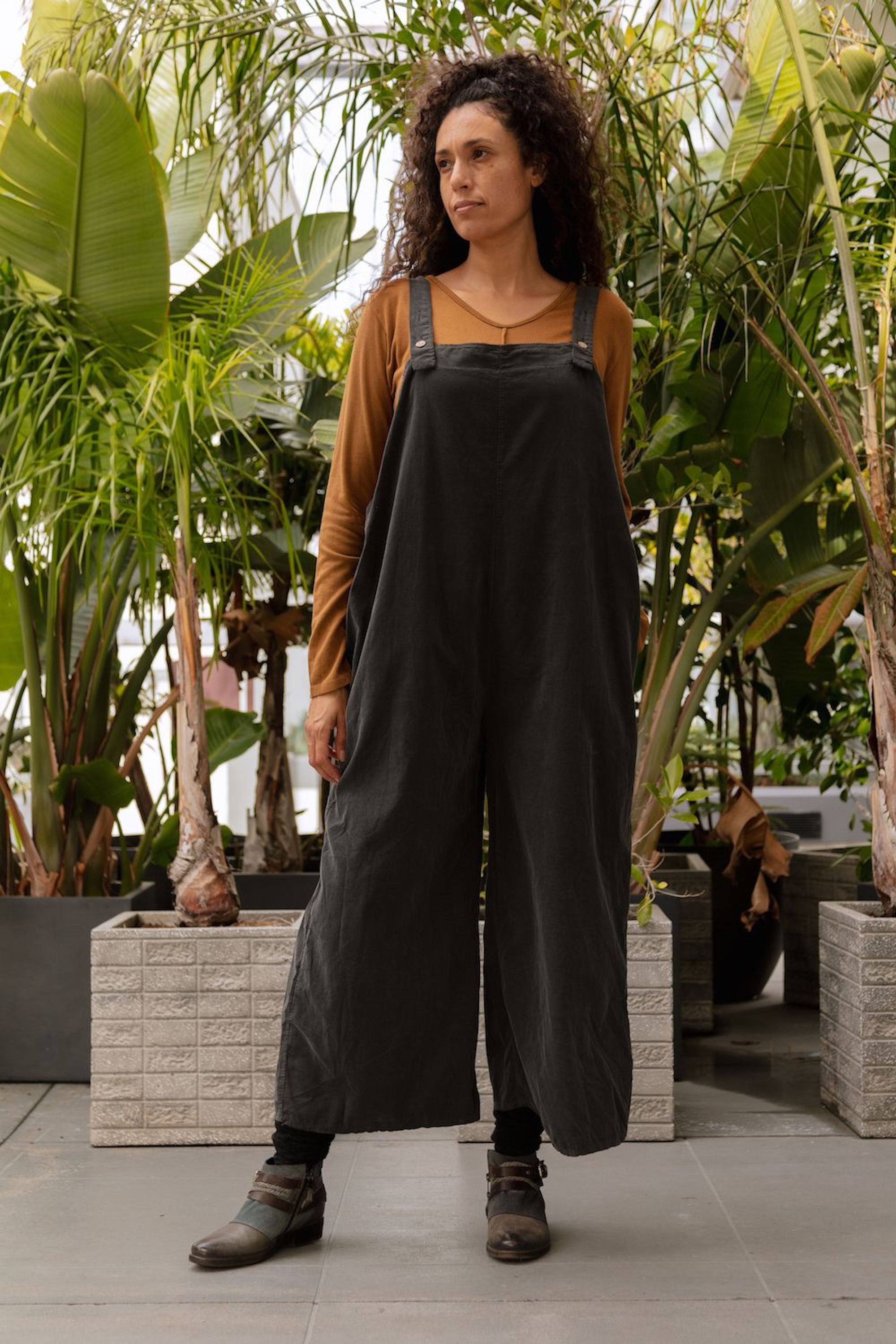 Cami jumpsuit in charcoal 