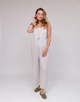 Double Strap Junior Fit Pantsuit Sand Front