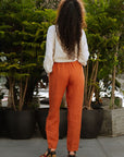 Slim Fit Linen Pants