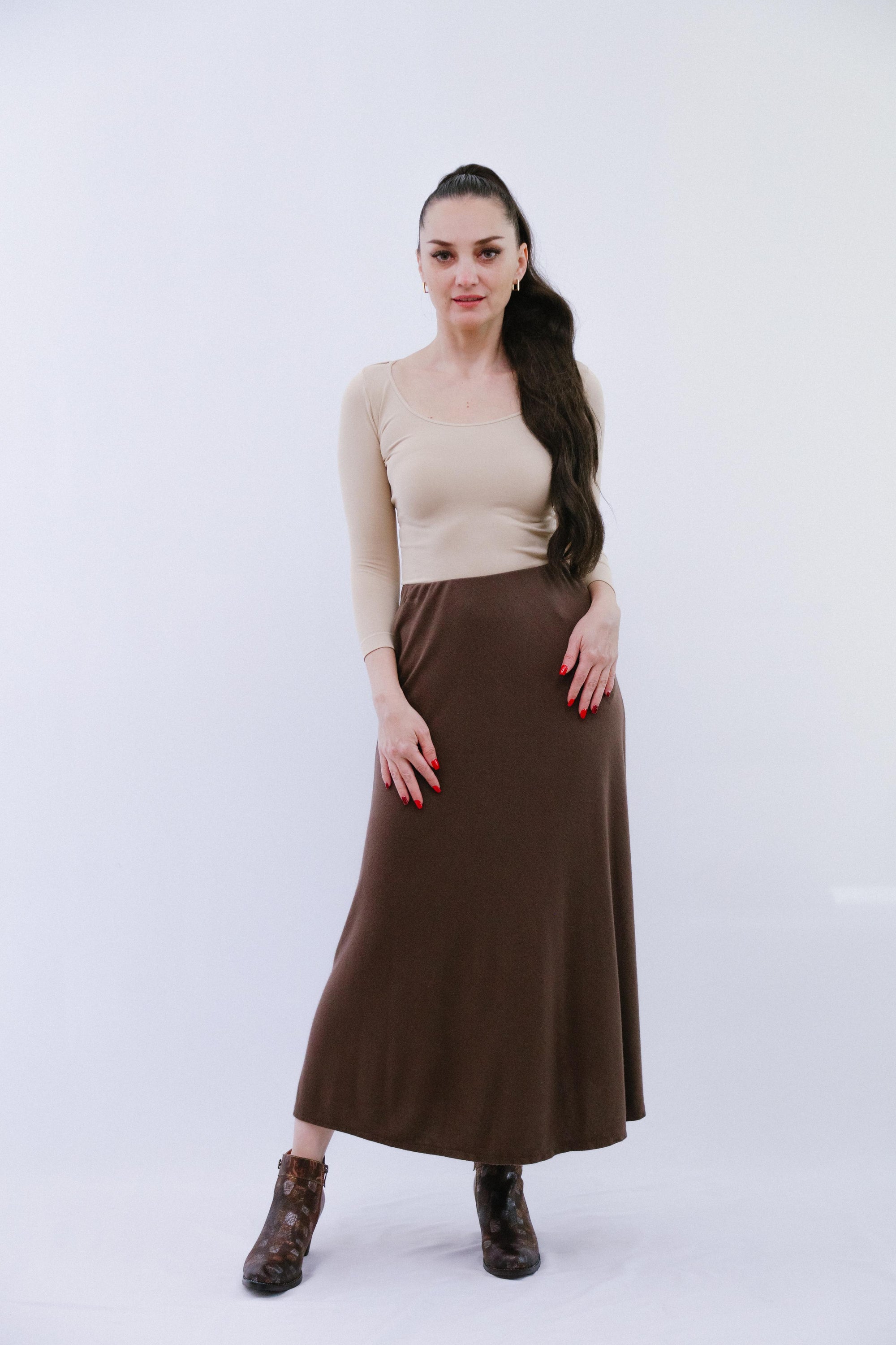 A-line Skirt in Coco_Front