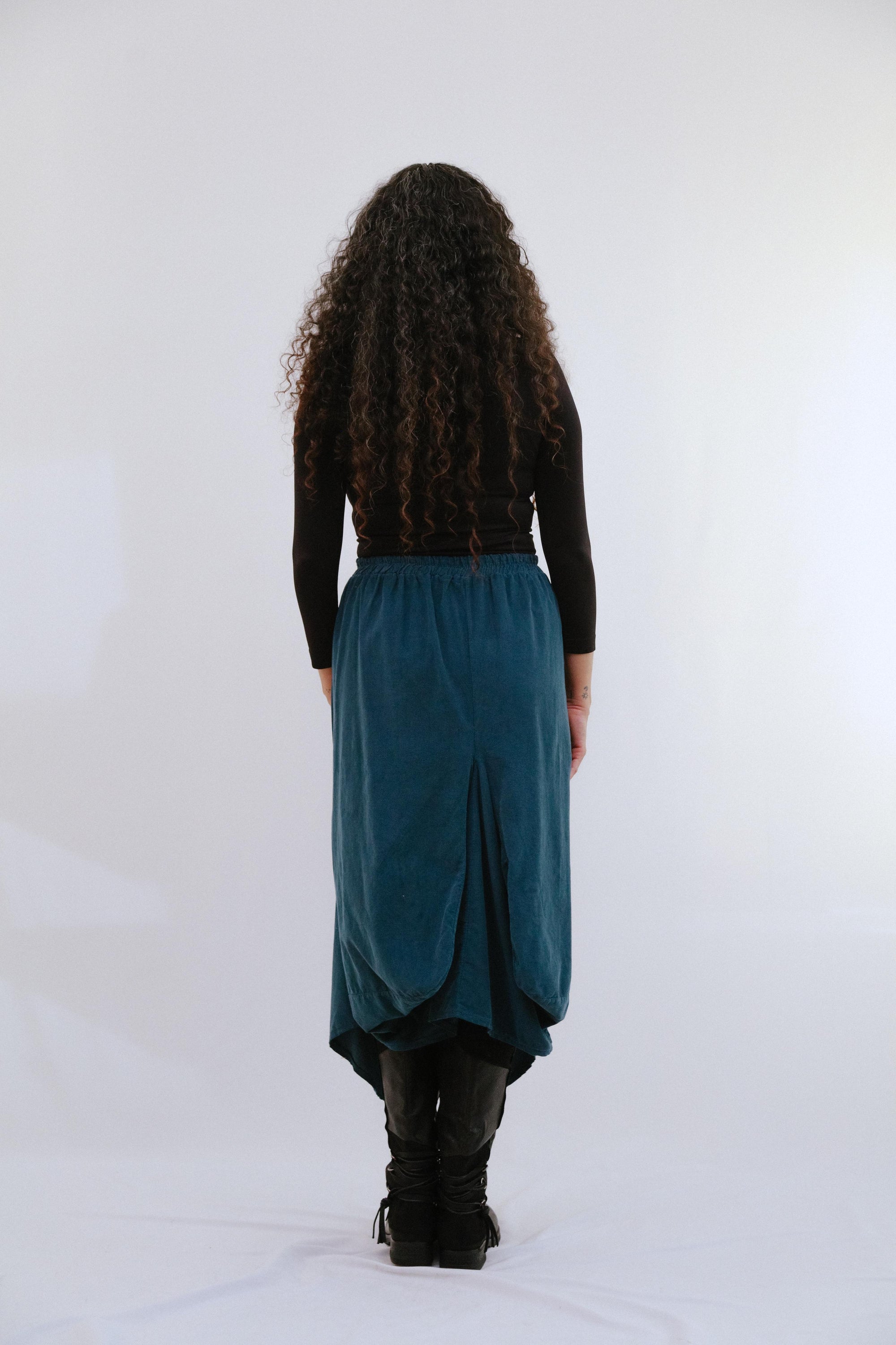 Savannah Skirt in Teal_Back