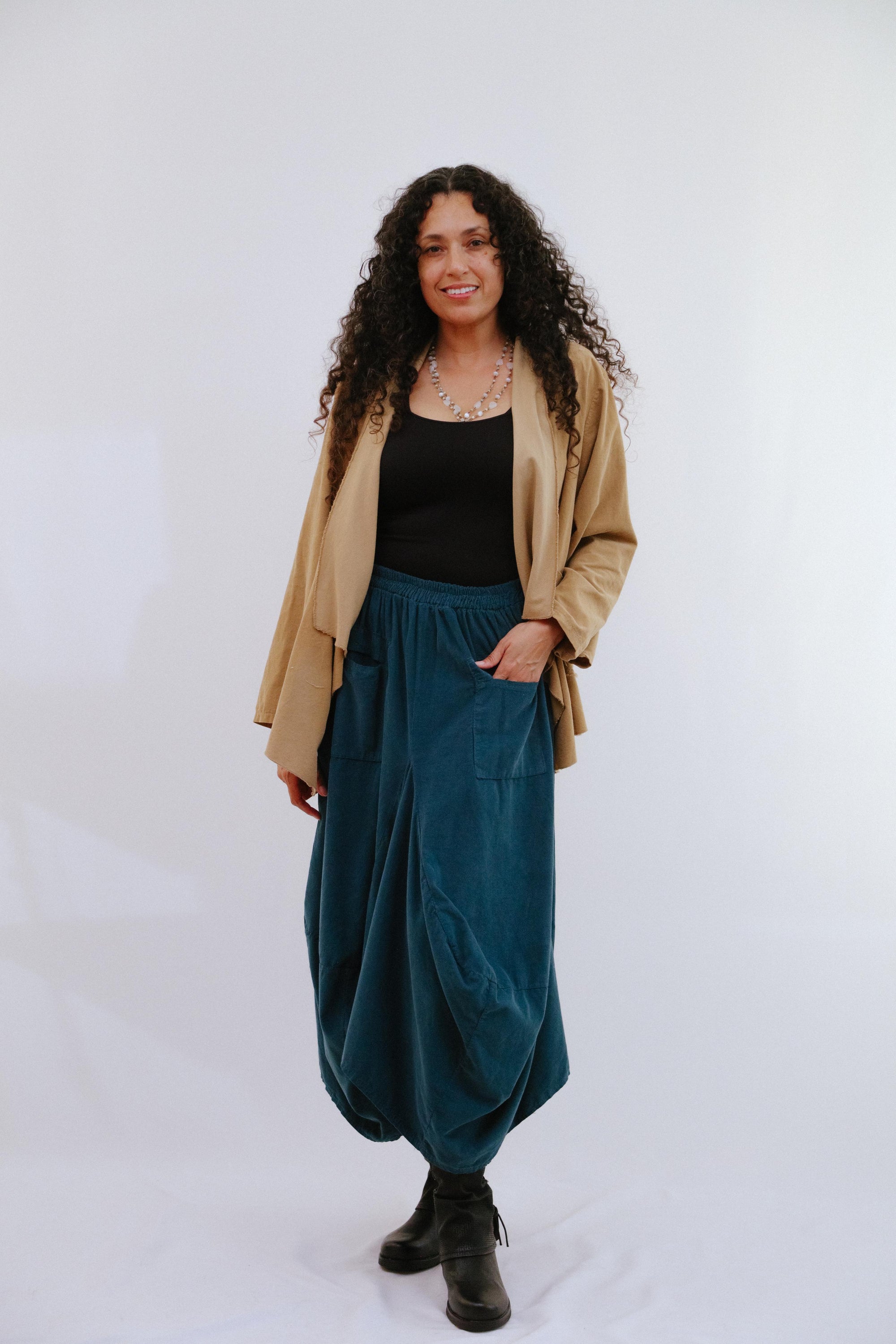 Savannah Skirt in Teal_Front