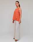 Two Side Button Tank Terra Front