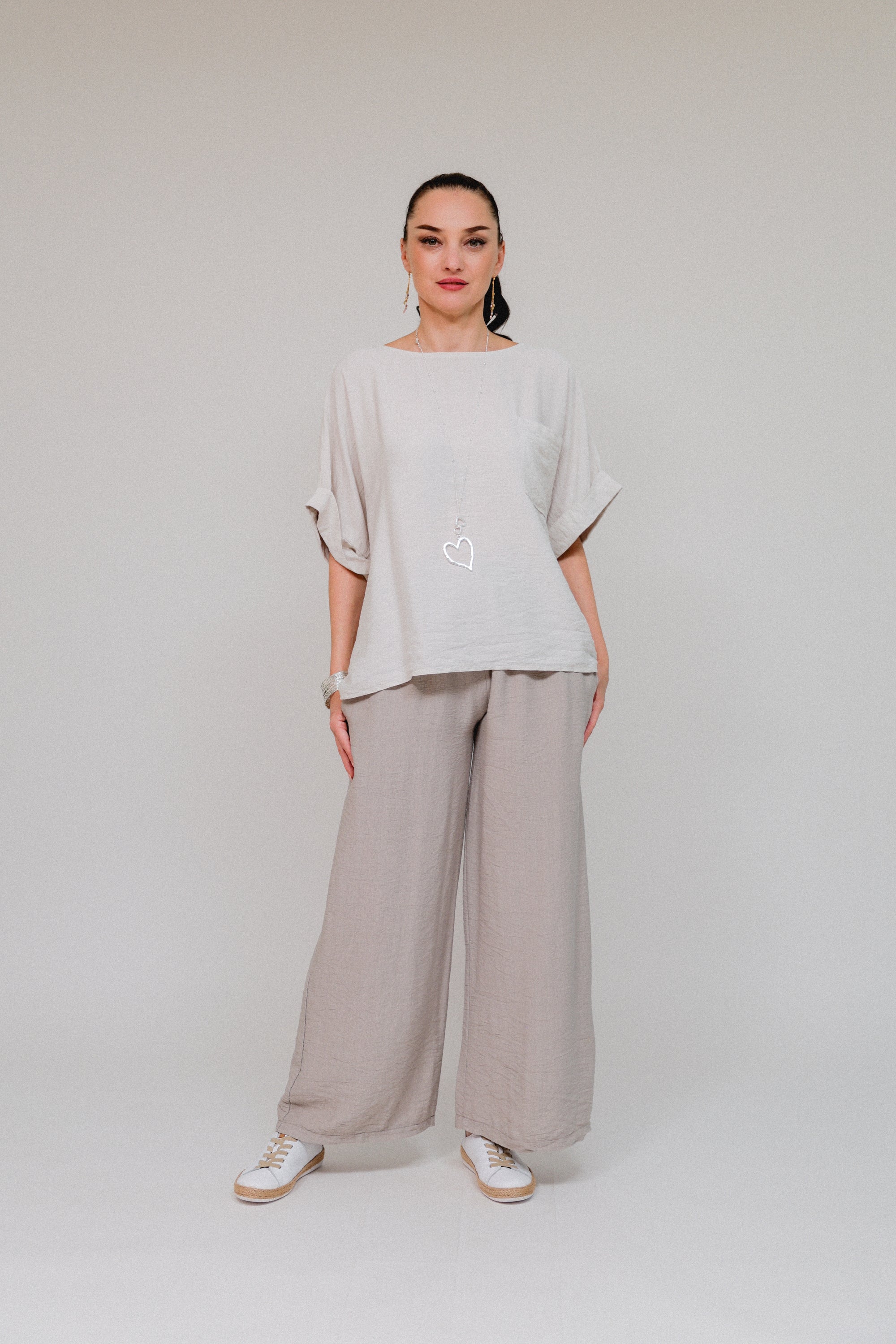Fold Sleeve 1-Pocket Top Sand Front
